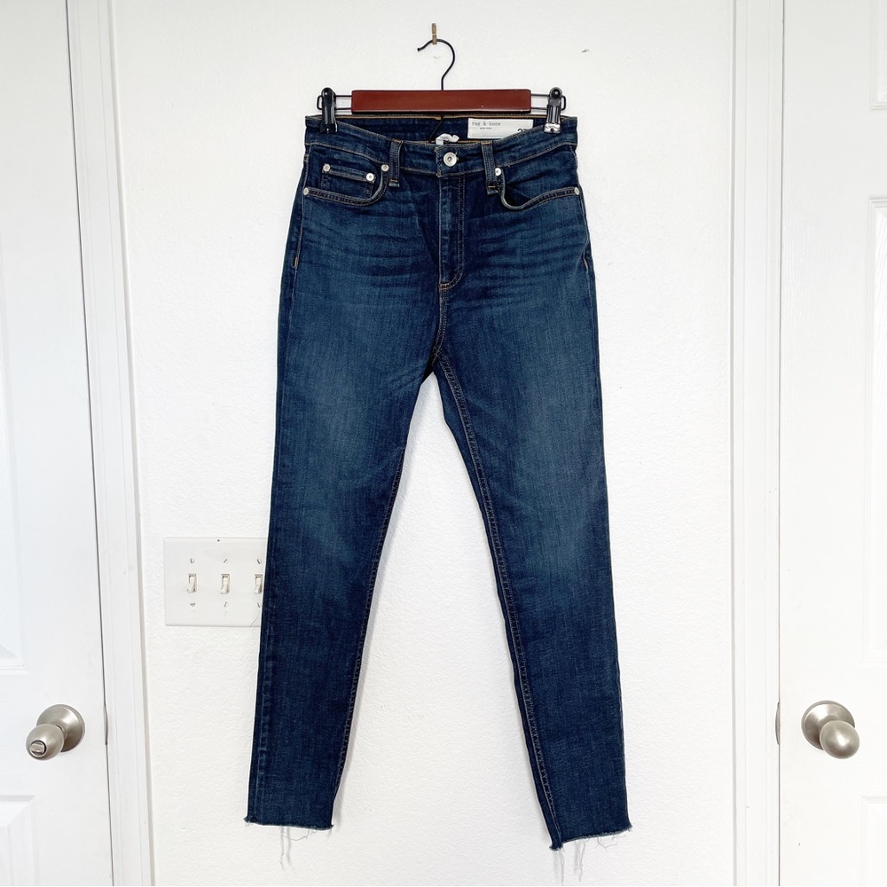 RAG & BONE Nina High Rise Ankle Skinny Jeans In Kayt Dark Wash Women’s Size 27